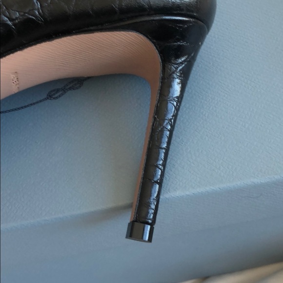 PRADA embossed leather heels 37.5 - Picture 6 of 8